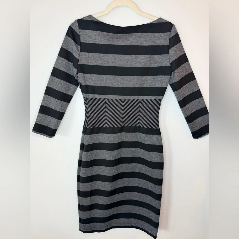 bcbg grey sweater dress BCBG Exclusively for Nordstrom Women Gray Ivory Sweater Dress Size XS